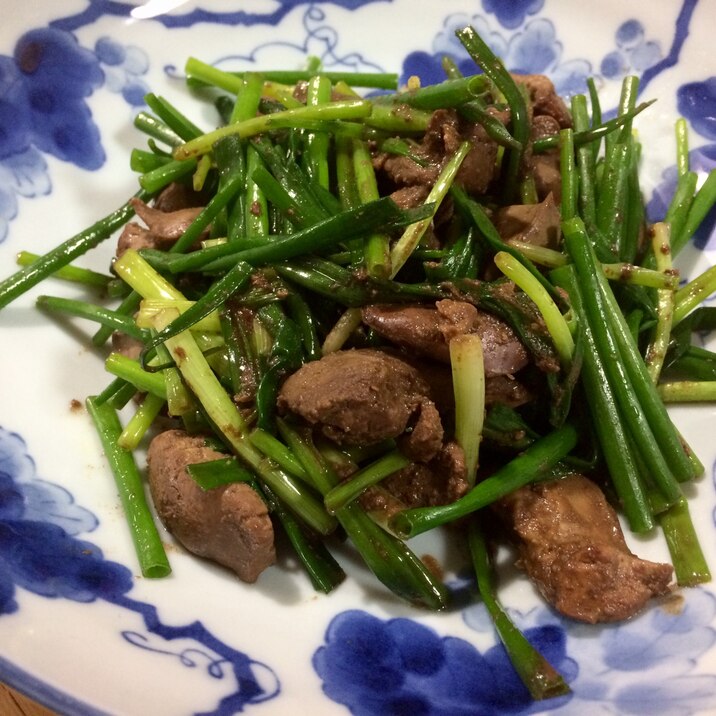 【ガサツ料理】あさつき大量消費!レバネギ炒め